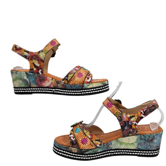 L'Artiste Spring Step Whimsy Sandal Vanille Camel Flavour SZ 40 9 Women's Pink - Picture 8 of 14